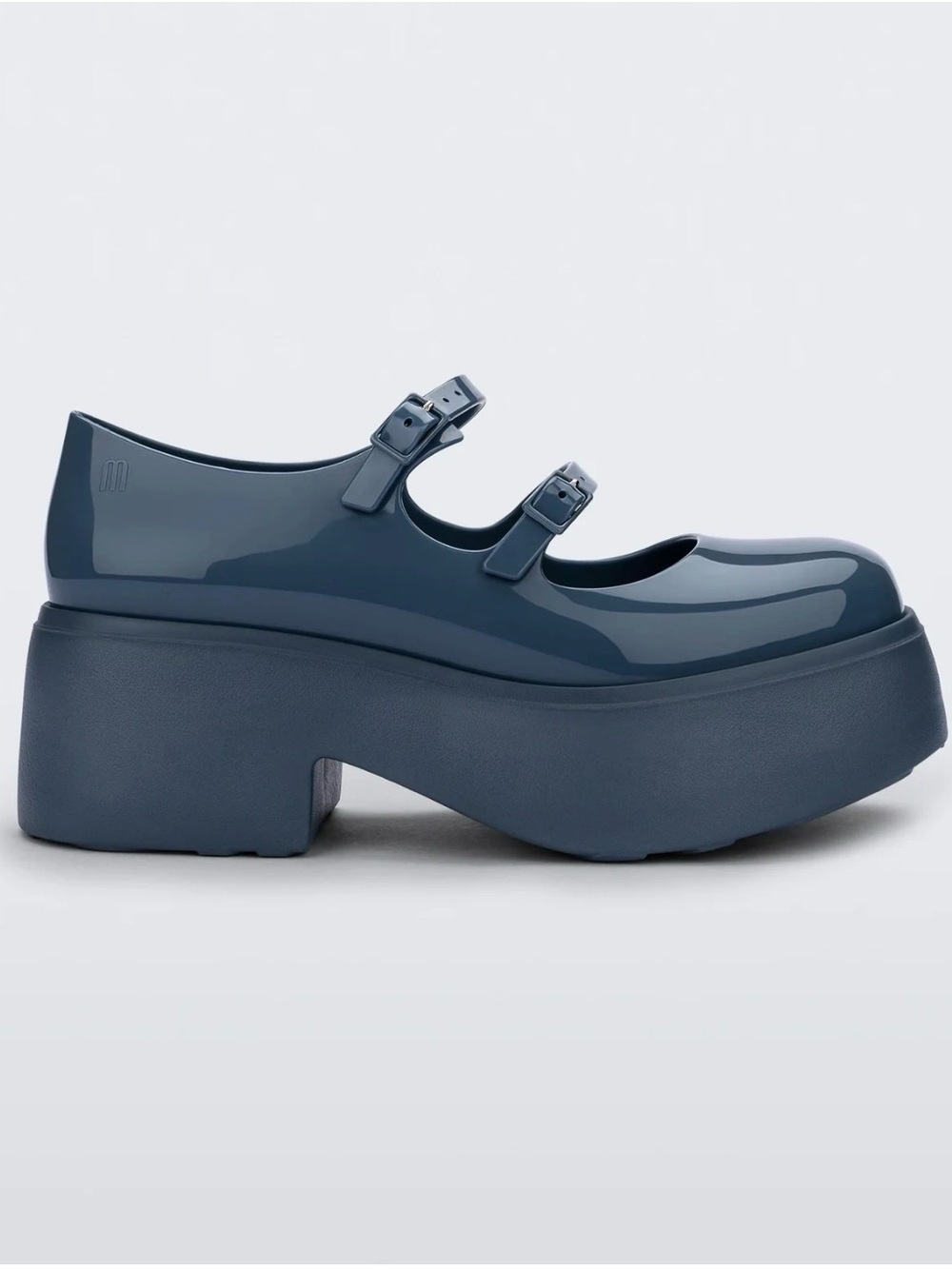 Melissa Chunky Platform Mary Jane in Slate Blue